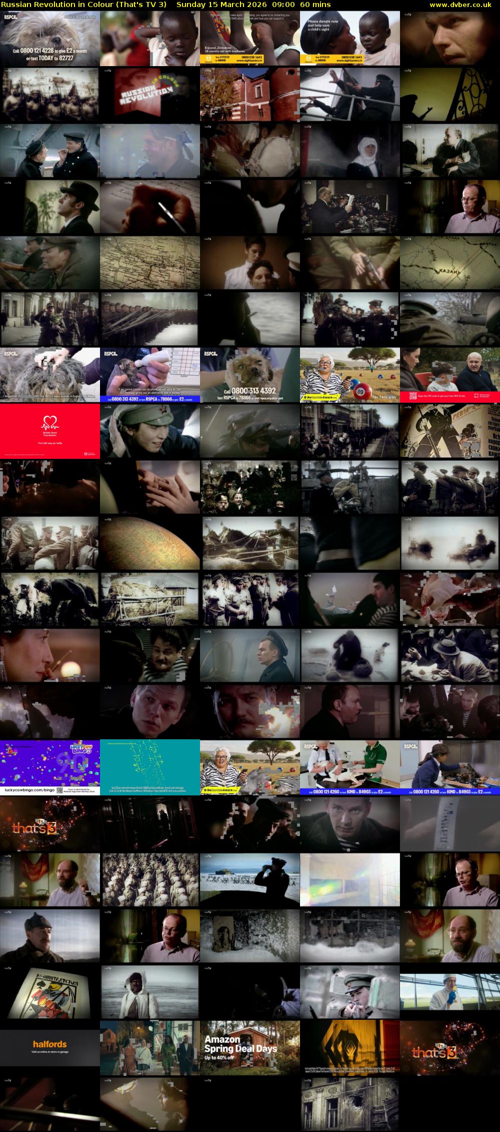 Russian Revolution in Colour (That's TV 3) Sunday 15 March 2026 09:00 - 10:00
