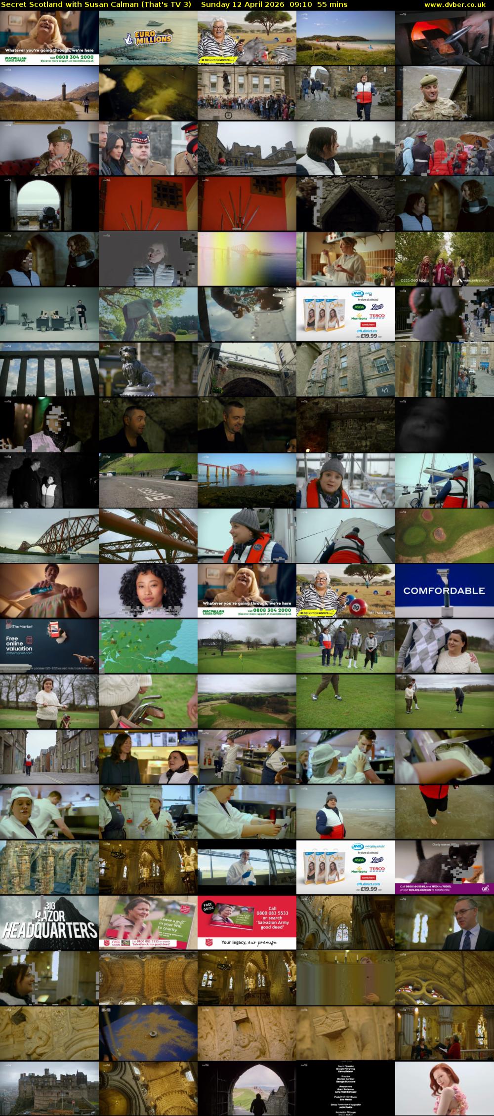 Secret Scotland with Susan Calman (That's TV 3) Sunday 12 April 2026 09:10 - 10:05