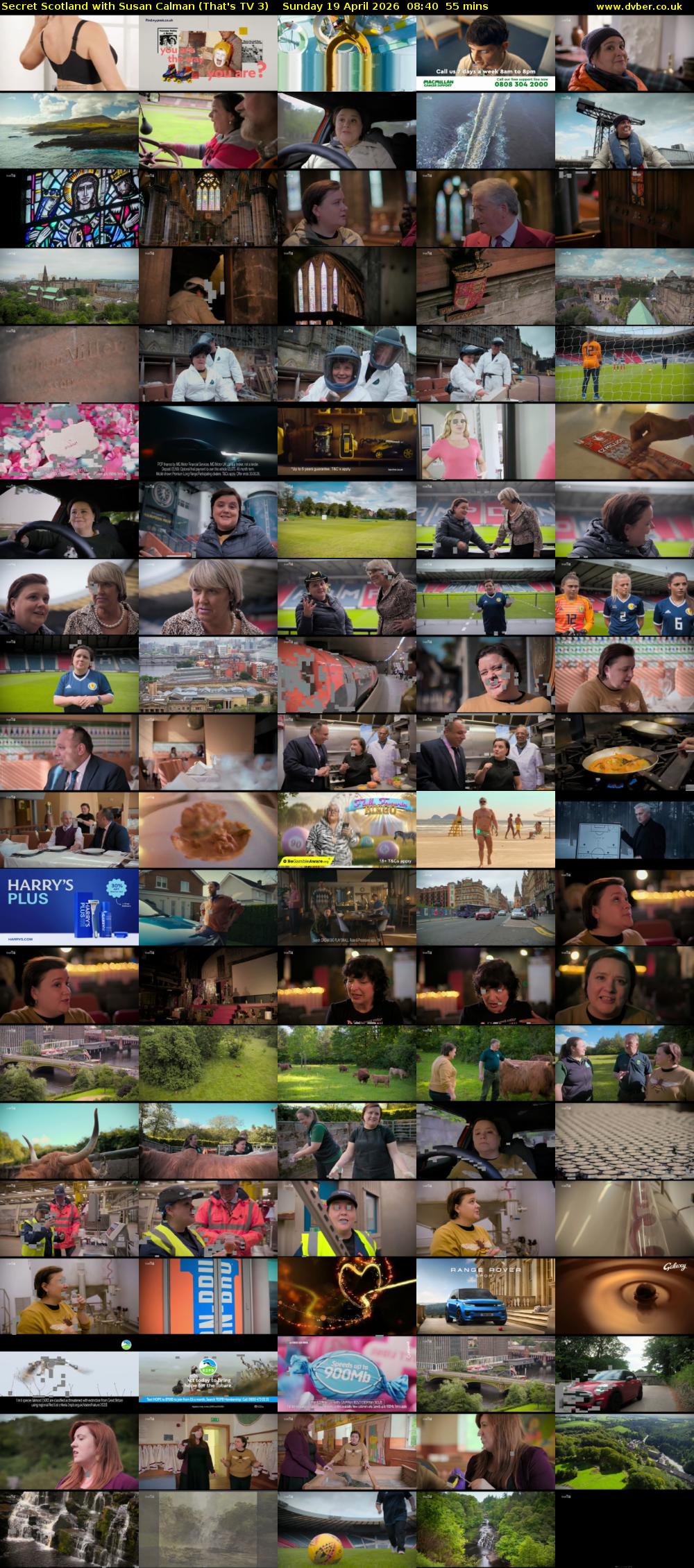 Secret Scotland with Susan Calman (That's TV 3) Sunday 19 April 2026 08:40 - 09:35