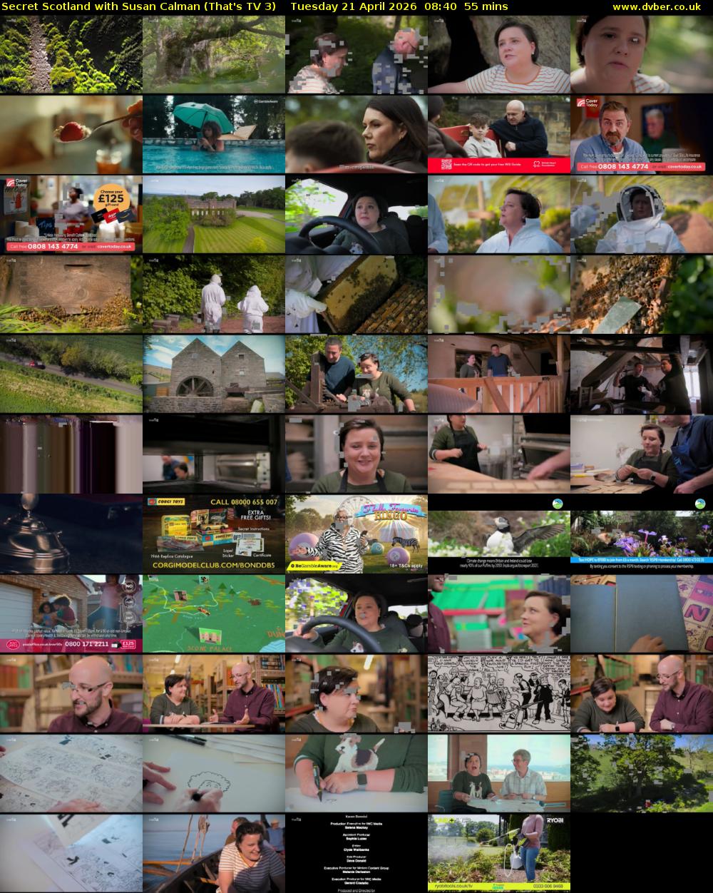 Secret Scotland with Susan Calman (That's TV 3) Tuesday 21 April 2026 08:40 - 09:35