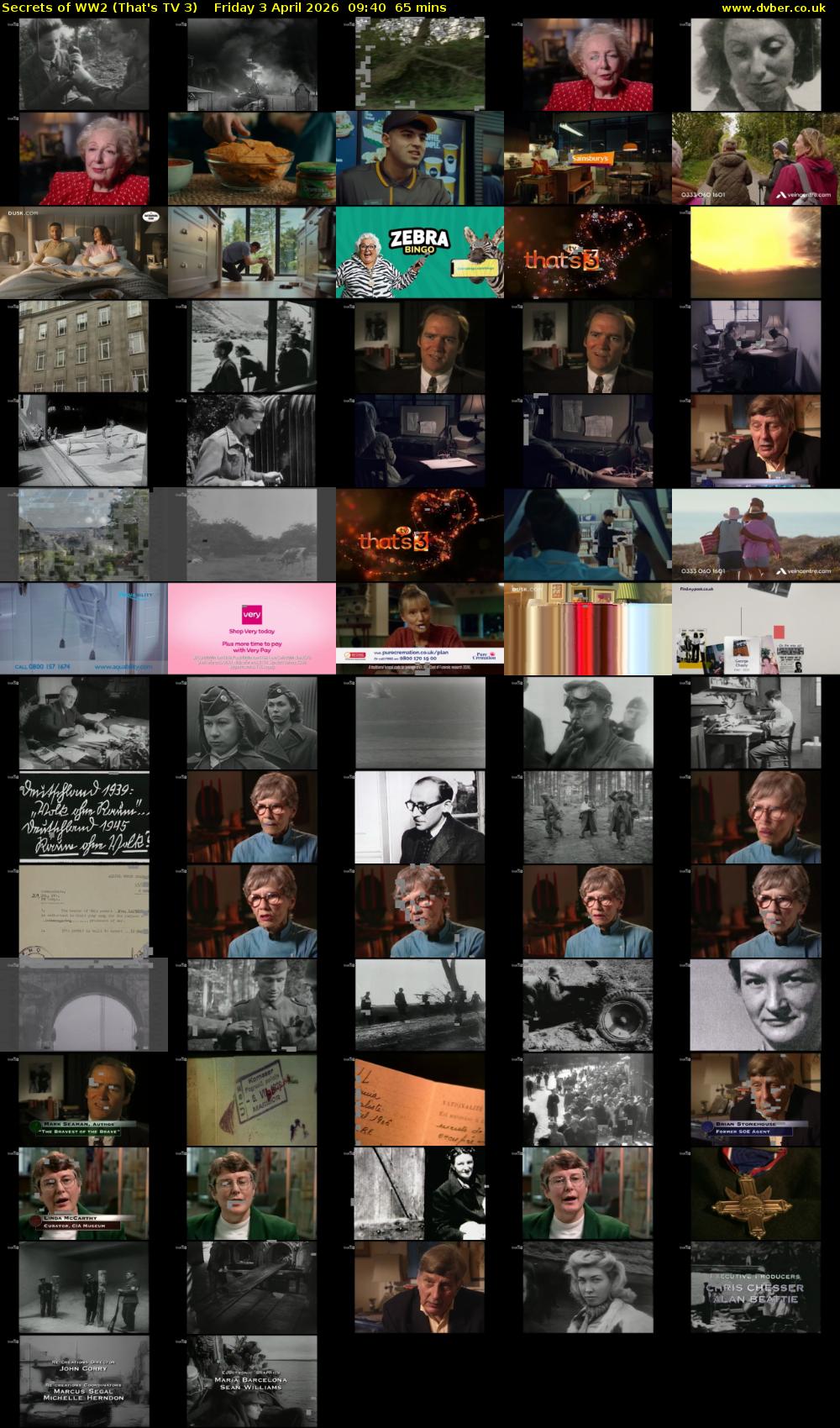 Secrets of WW2 (That's TV 3) Friday 3 April 2026 09:40 - 10:45