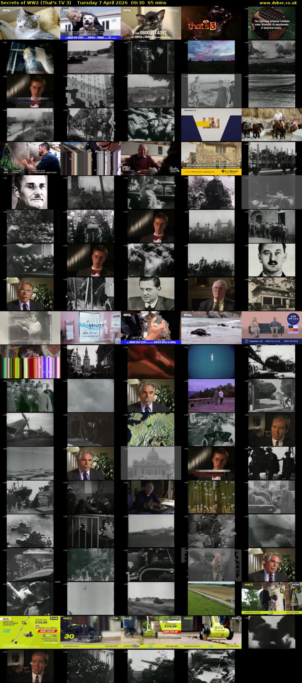 Secrets of WW2 (That's TV 3) Tuesday 7 April 2026 09:30 - 10:35