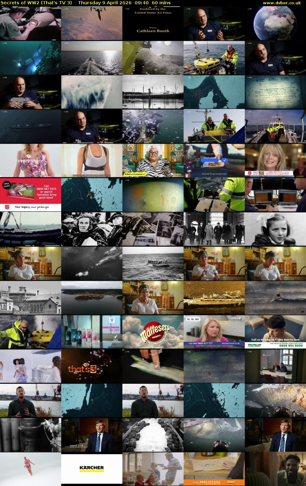 Secrets of WW2 (That's TV 3) Thursday 9 April 2026 09:40 - 10:40