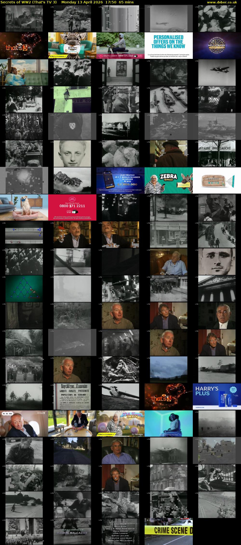 Secrets of WW2 (That's TV 3) Monday 13 April 2026 17:50 - 18:55