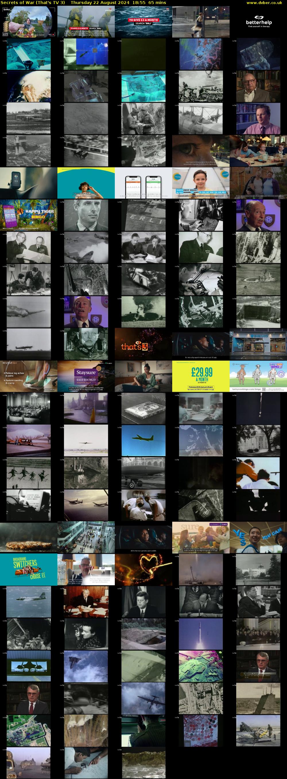 Secrets of War (That's TV 3) Thursday 22 August 2024 18:55 - 20:00