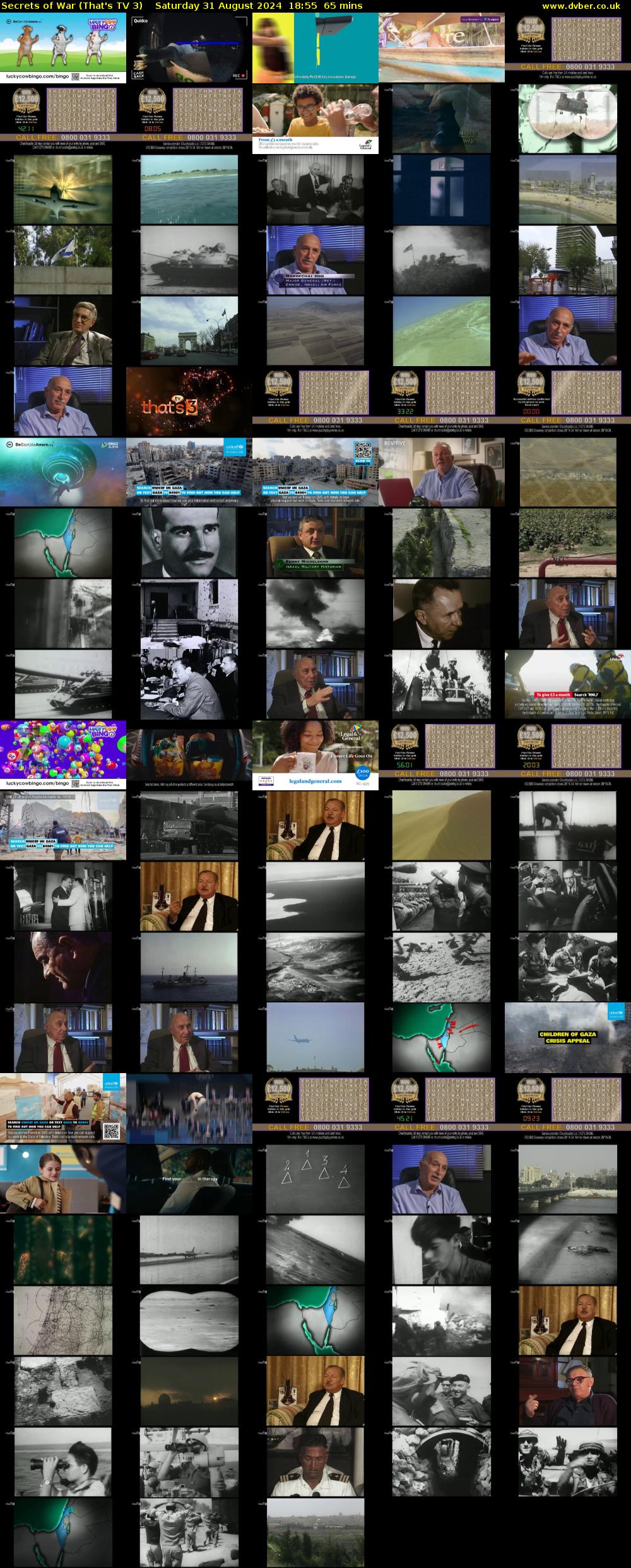 Secrets of War (That's TV 3) Saturday 31 August 2024 18:55 - 20:00