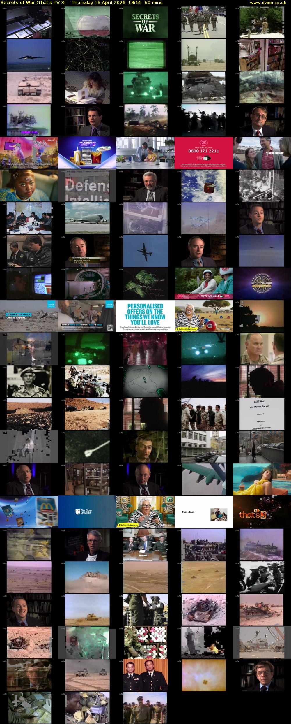 Secrets of War (That's TV 3) Thursday 16 April 2026 18:55 - 19:55
