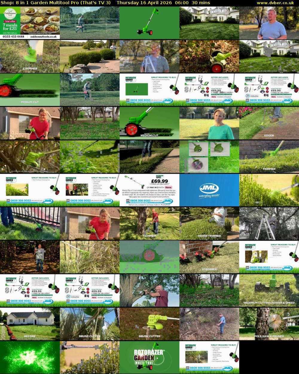 Shop: 8 in 1 Garden Multitool Pro (That's TV 3) Thursday 16 April 2026 06:00 - 06:30