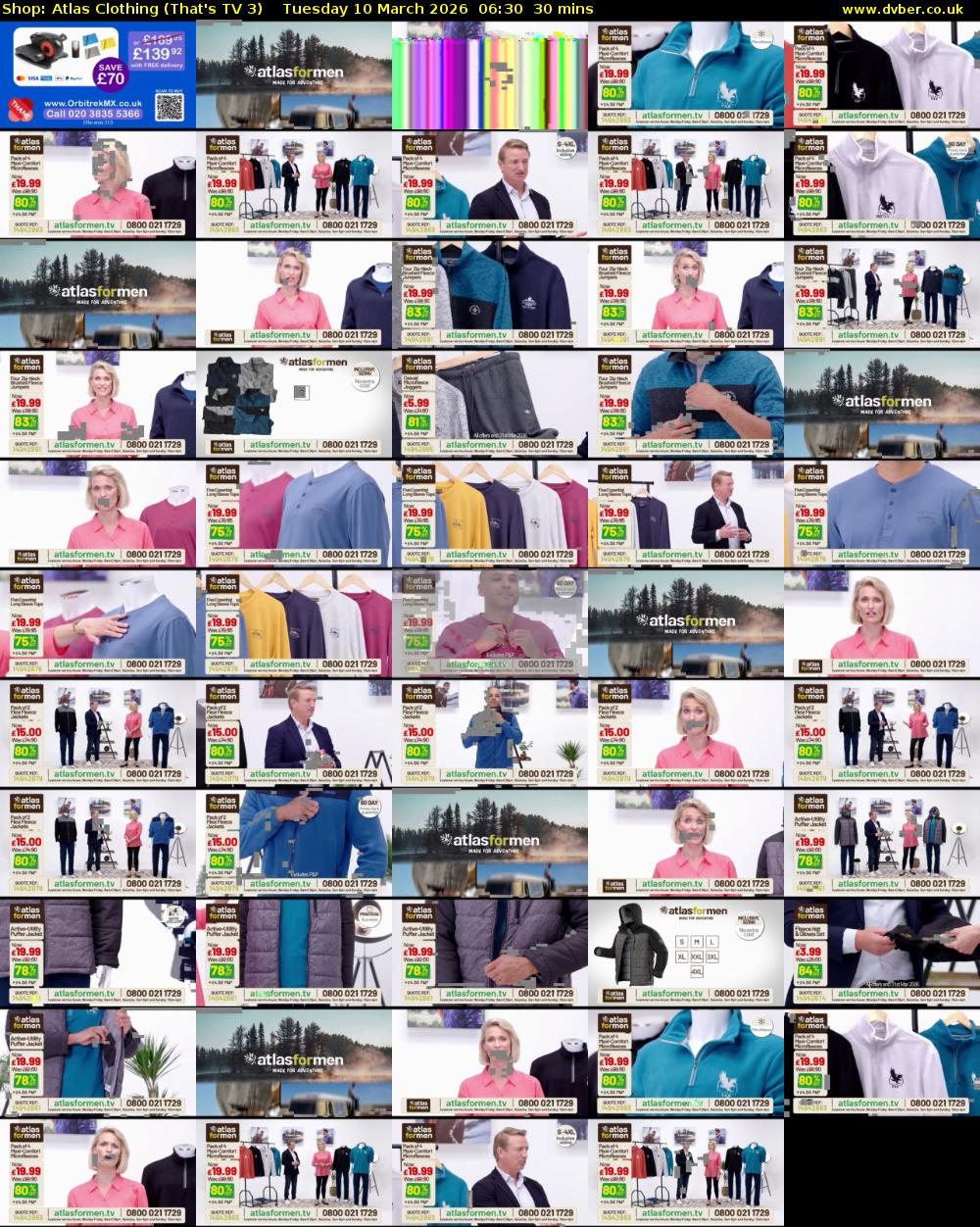 Shop: Atlas Clothing (That's TV 3) Tuesday 10 March 2026 06:30 - 07:00