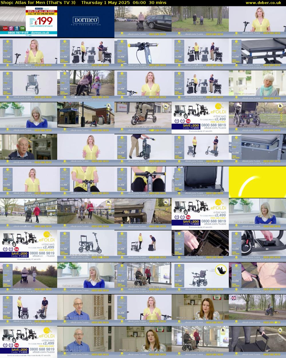 Shop: Atlas for Men (That's TV 3) Thursday 1 May 2025 06:00 - 06:30