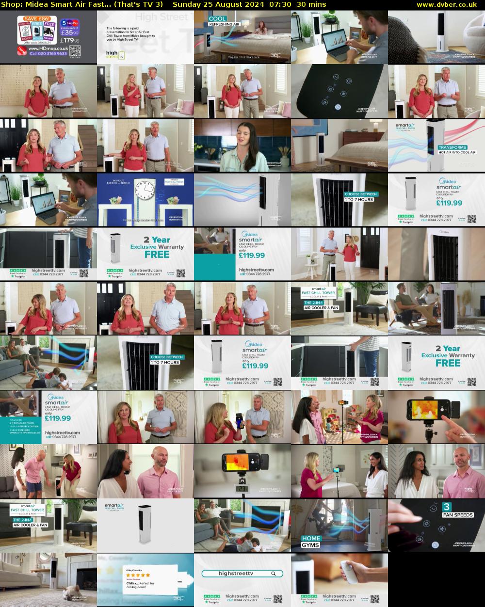 Shop: Midea Smart Air Fast... (That's TV 3) Sunday 25 August 2024 07:30 - 08:00