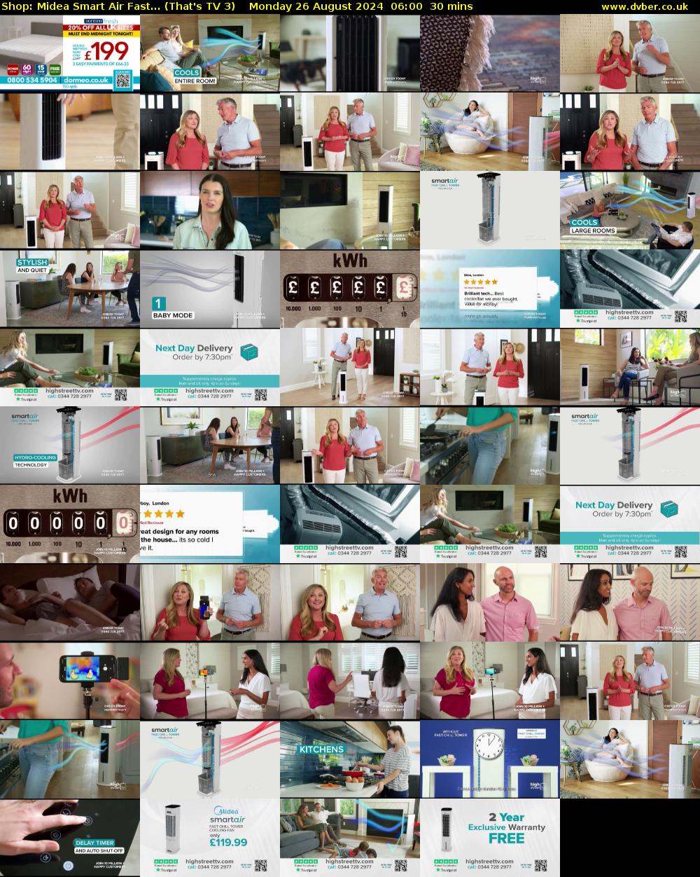 Shop: Midea Smart Air Fast... (That's TV 3) Monday 26 August 2024 06:00 - 06:30