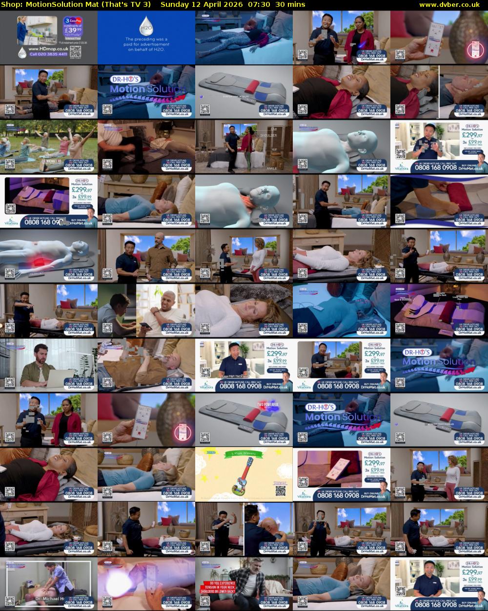 Shop: MotionSolution Mat (That's TV 3) Sunday 12 April 2026 07:30 - 08:00