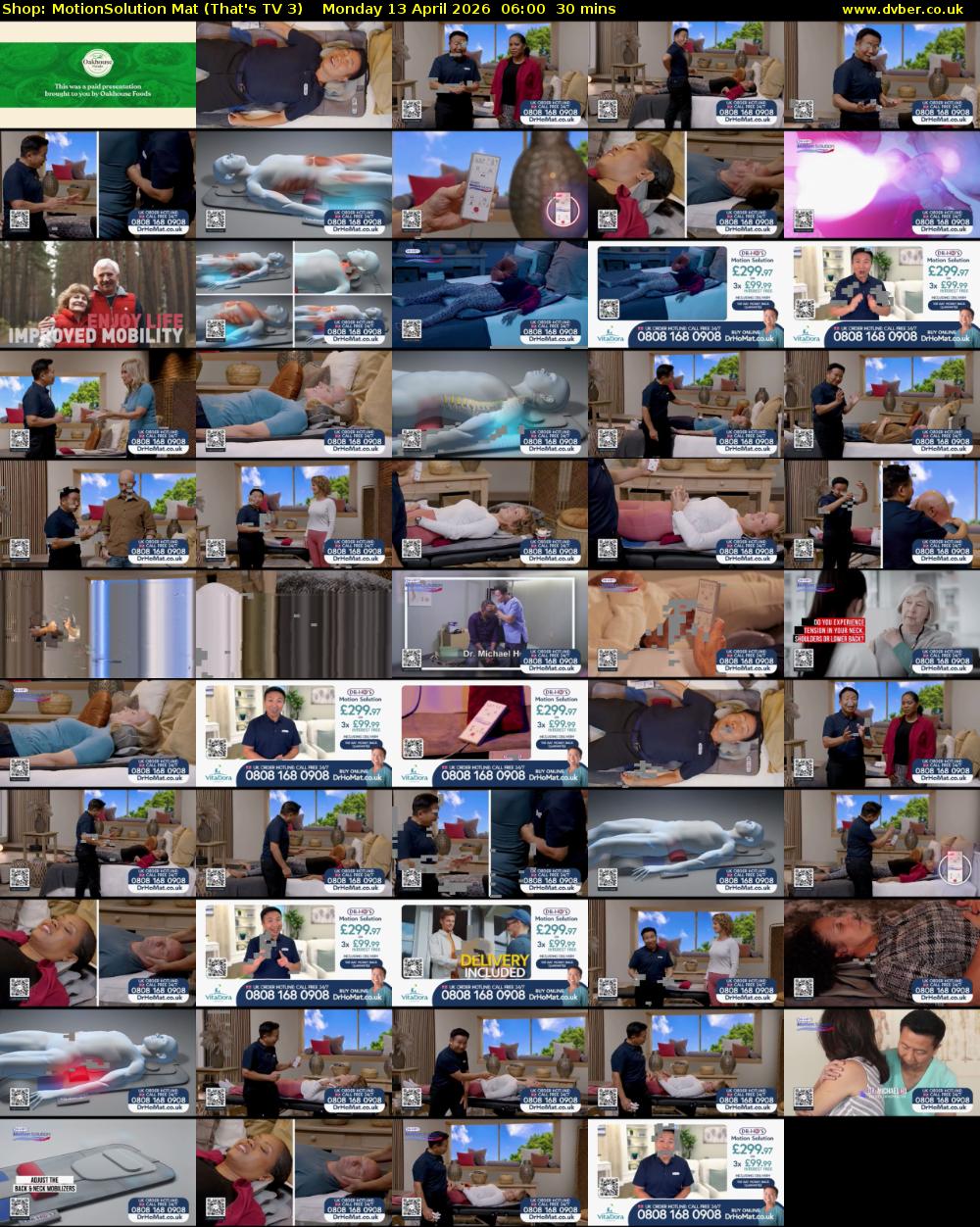 Shop: MotionSolution Mat (That's TV 3) Monday 13 April 2026 06:00 - 06:30