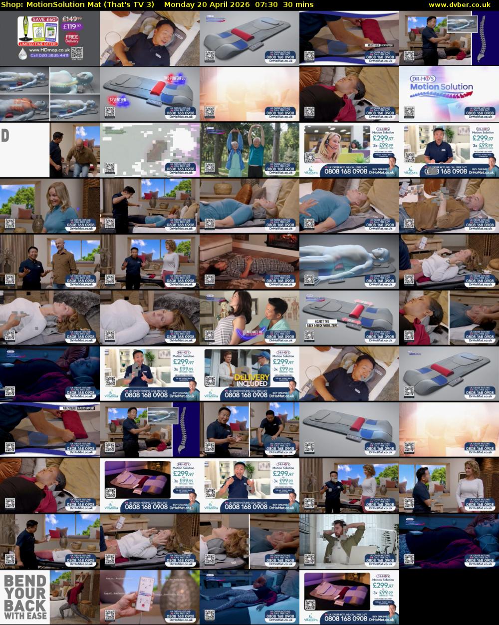 Shop: MotionSolution Mat (That's TV 3) Monday 20 April 2026 07:30 - 08:00