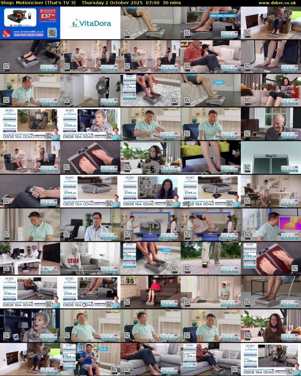 Shop: Motionciser (That's TV 3) Thursday 2 October 2025 07:00 - 07:30
