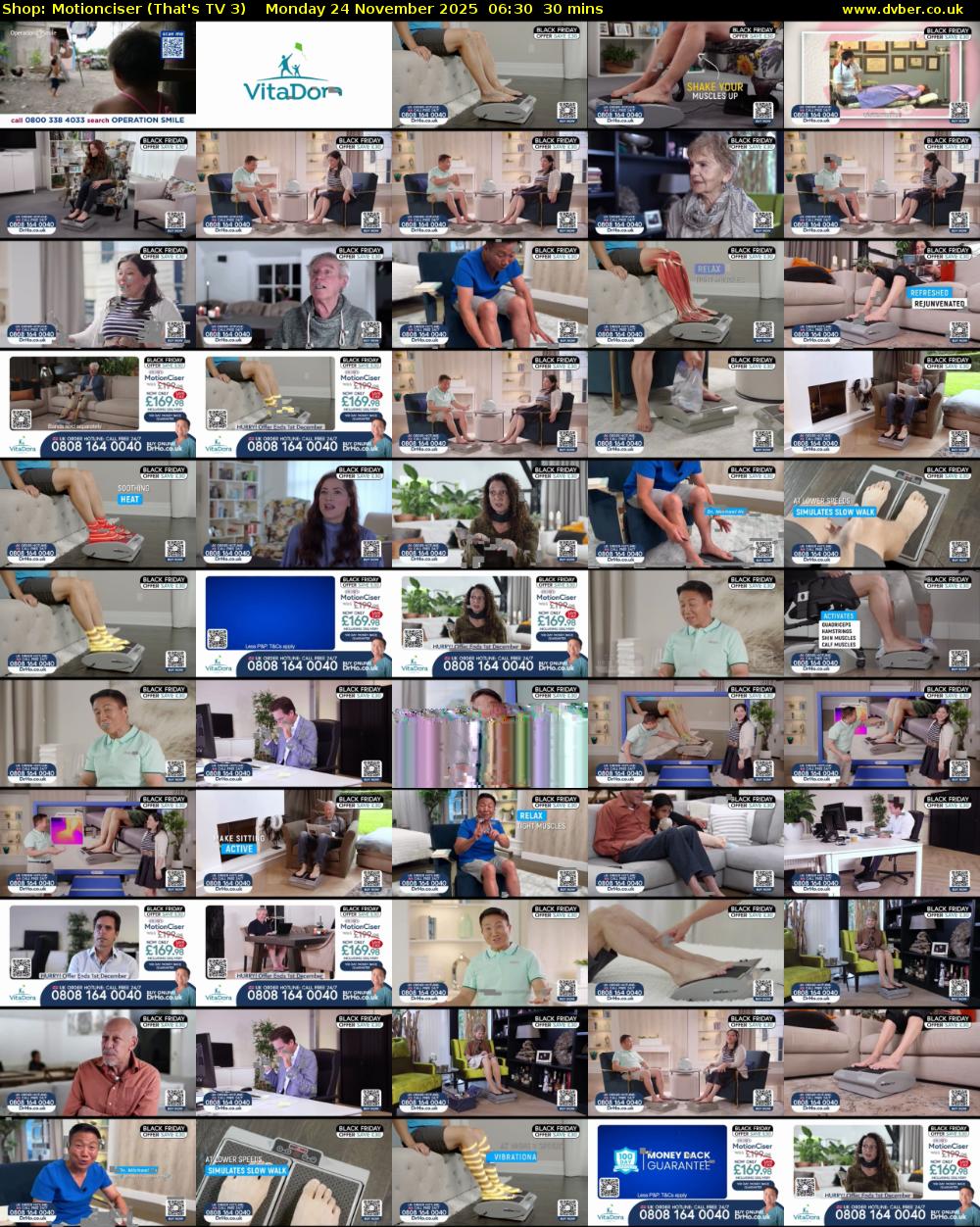 Shop: Motionciser (That's TV 3) Monday 24 November 2025 06:30 - 07:00