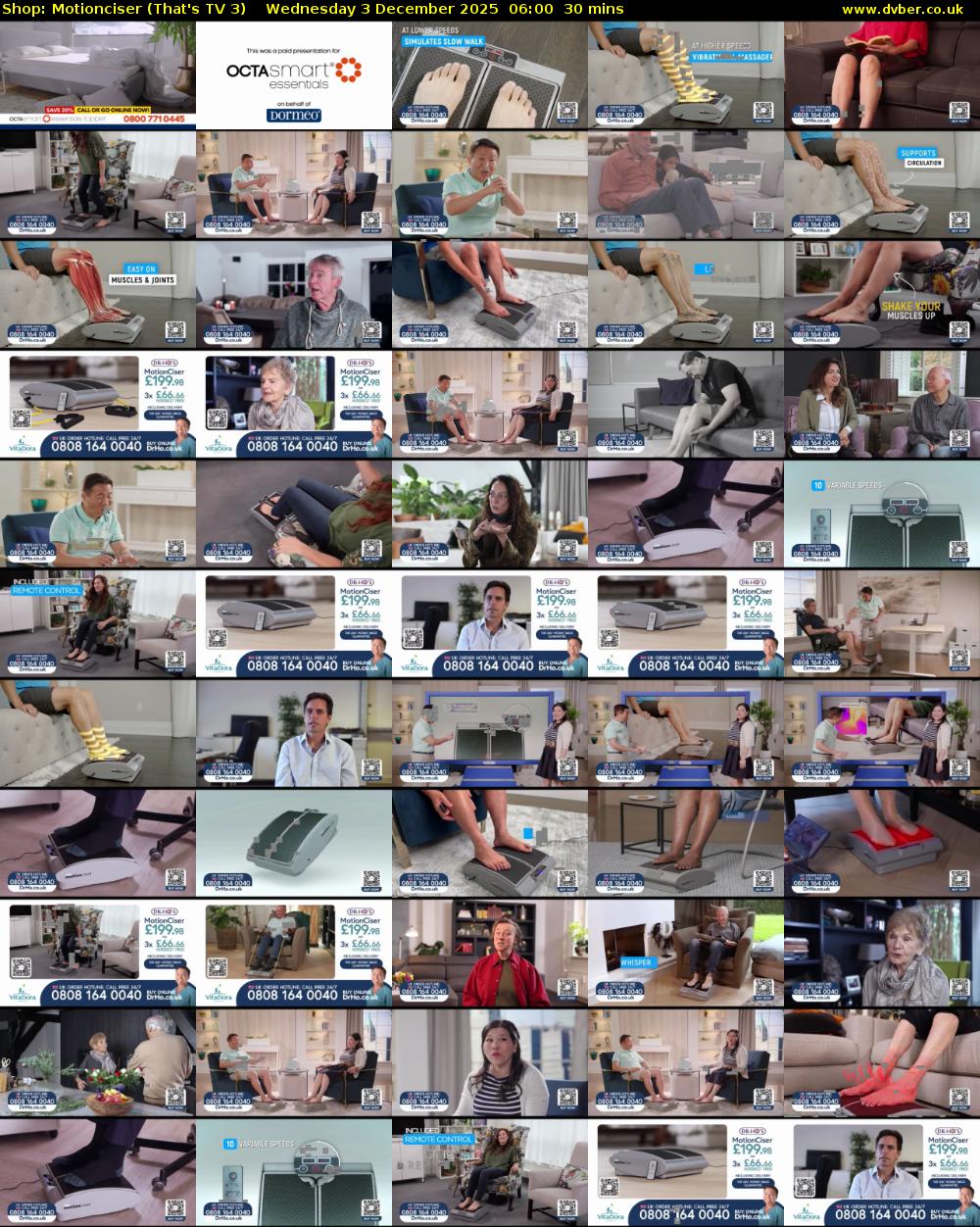 Shop: Motionciser (That's TV 3) Wednesday 3 December 2025 06:00 - 06:30