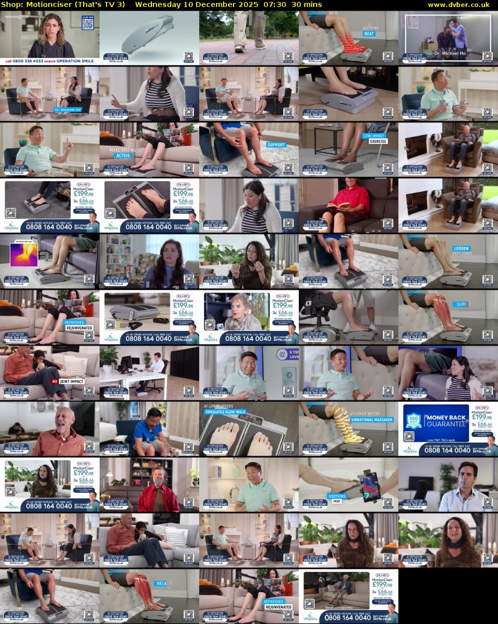 Shop: Motionciser (That's TV 3) Wednesday 10 December 2025 07:30 - 08:00