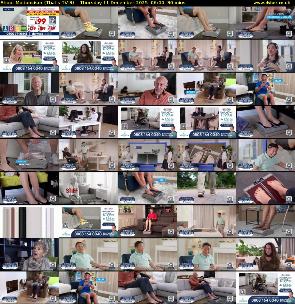 Shop: Motionciser (That's TV 3) Thursday 11 December 2025 06:00 - 06:30