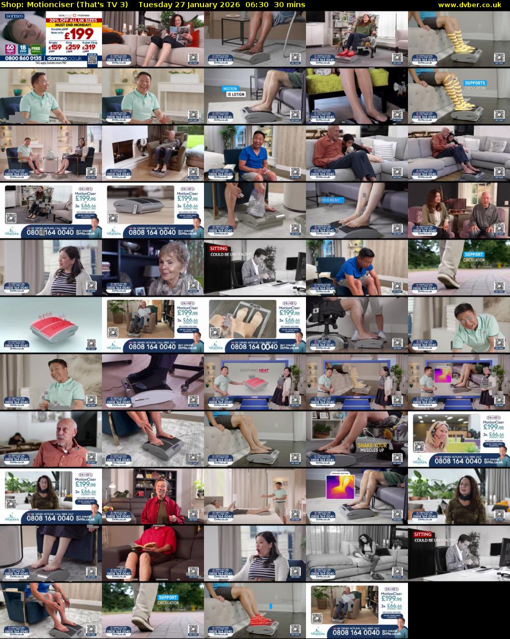 Shop: Motionciser (That's TV 3) Tuesday 27 January 2026 06:30 - 07:00