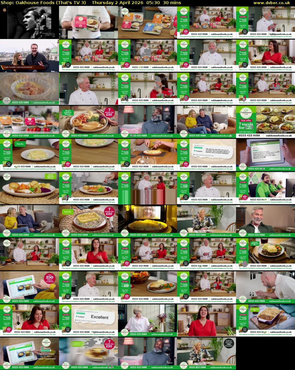 Shop: Oakhouse Foods (That's TV 3) Thursday 2 April 2026 05:30 - 06:00