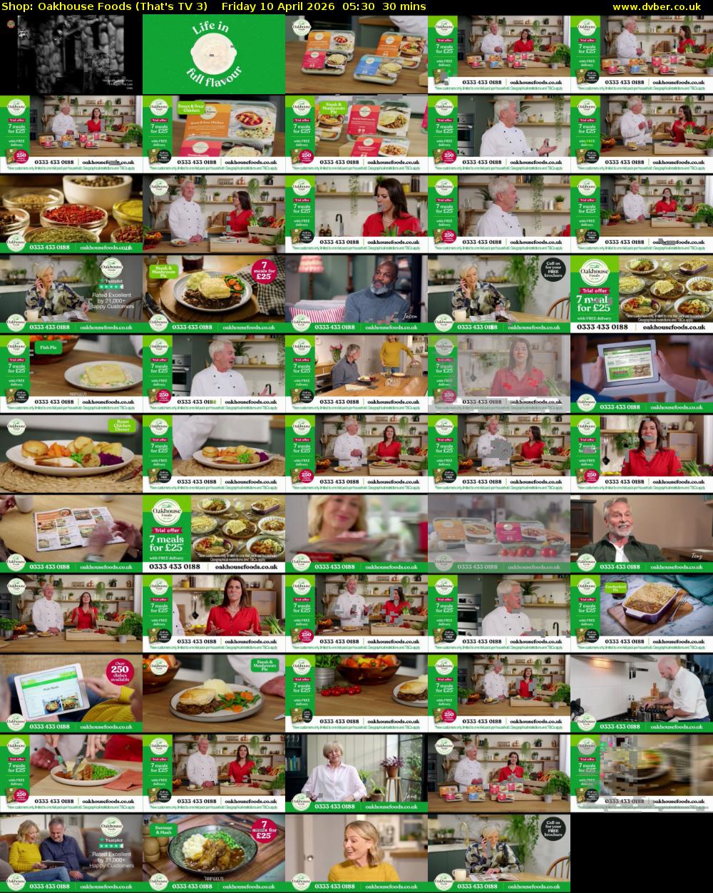 Shop: Oakhouse Foods (That's TV 3) Friday 10 April 2026 05:30 - 06:00