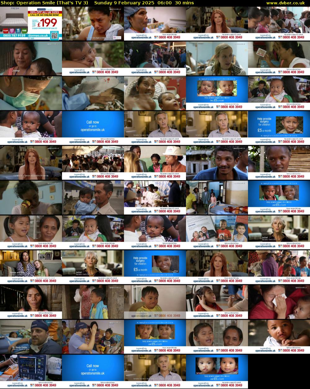 Shop: Operation Smile (That's TV 3) Sunday 9 February 2025 06:00 - 06:30
