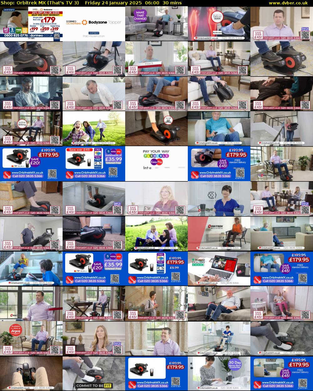 Shop: Orbitrek MX (That's TV 3) Friday 24 January 2025 06:00 - 06:30