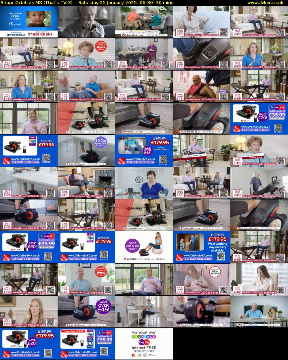 Shop: Orbitrek MX (That's TV 3) Saturday 25 January 2025 06:30 - 07:00
