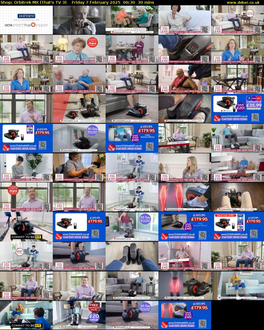 Shop: Orbitrek MX (That's TV 3) Friday 7 February 2025 06:30 - 07:00