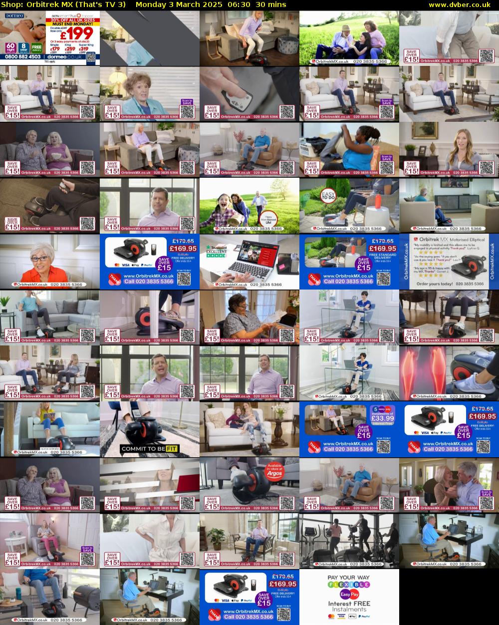 Shop: Orbitrek MX (That's TV 3) Monday 3 March 2025 06:30 - 07:00