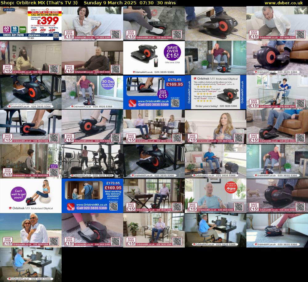 Shop: Orbitrek MX (That's TV 3) Sunday 9 March 2025 07:30 - 08:00