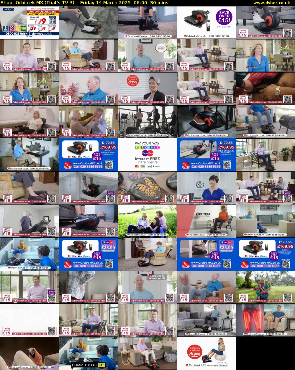 Shop: Orbitrek MX (That's TV 3) Friday 14 March 2025 06:00 - 06:30