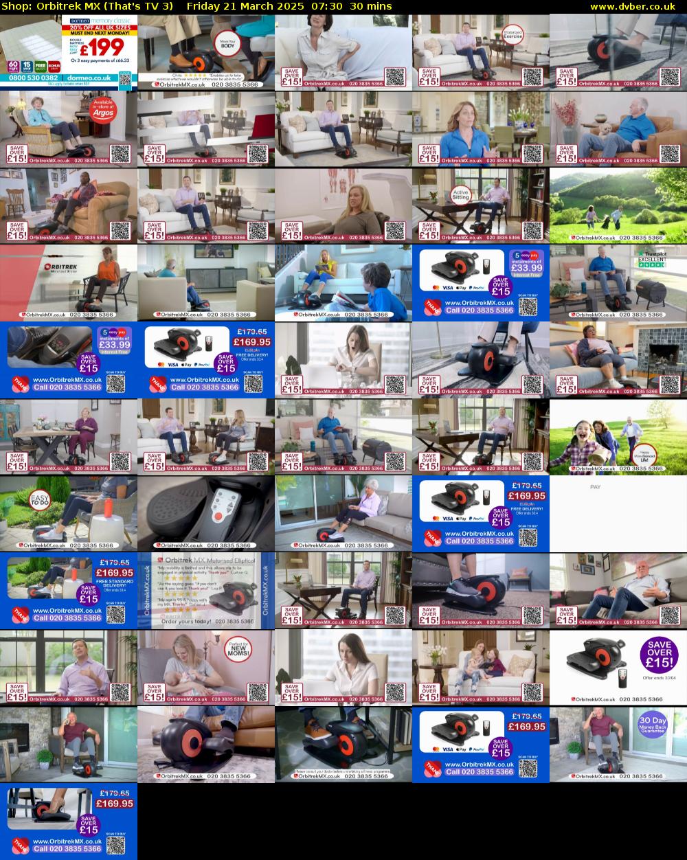 Shop: Orbitrek MX (That's TV 3) Friday 21 March 2025 07:30 - 08:00