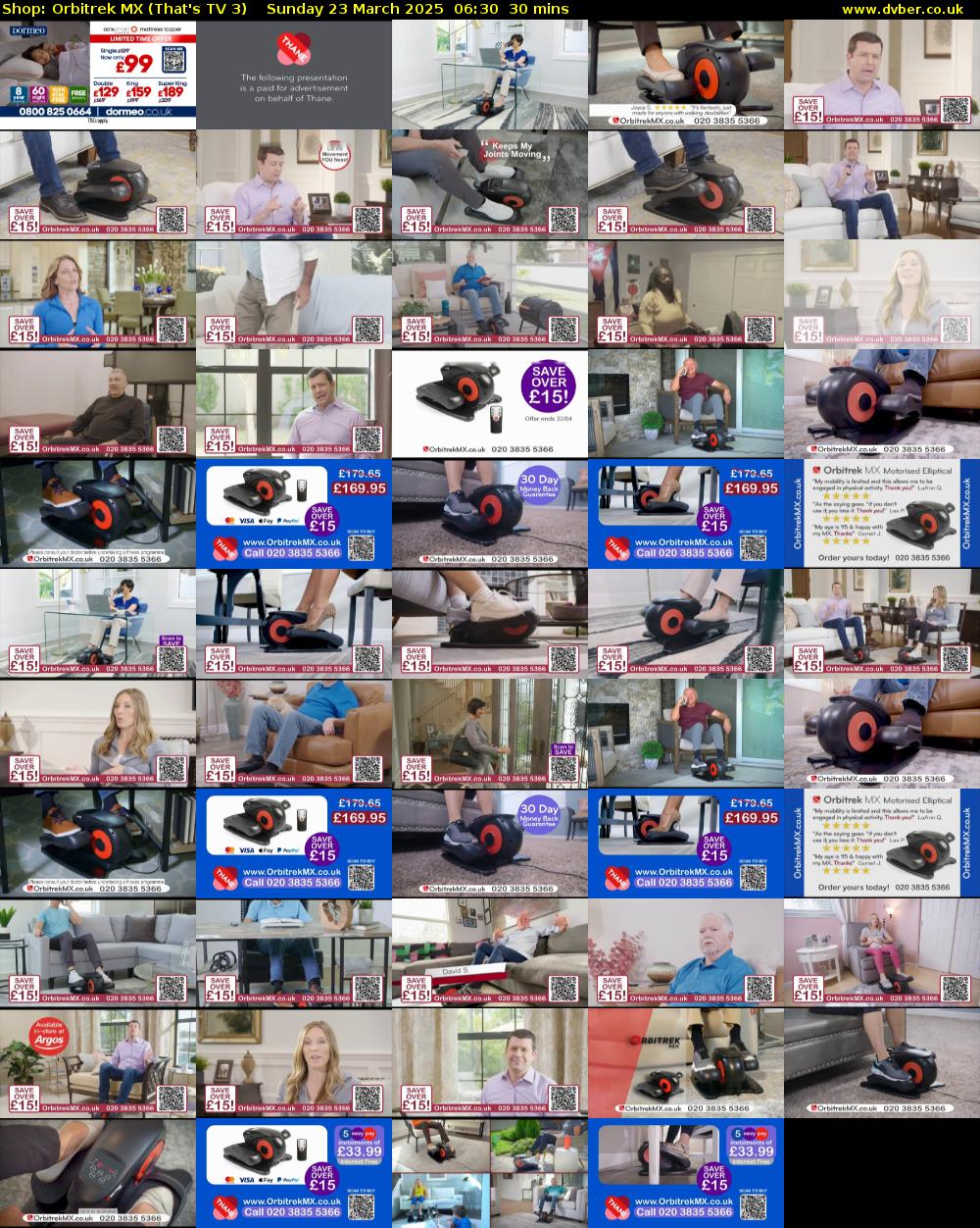Shop: Orbitrek MX (That's TV 3) Sunday 23 March 2025 06:30 - 07:00