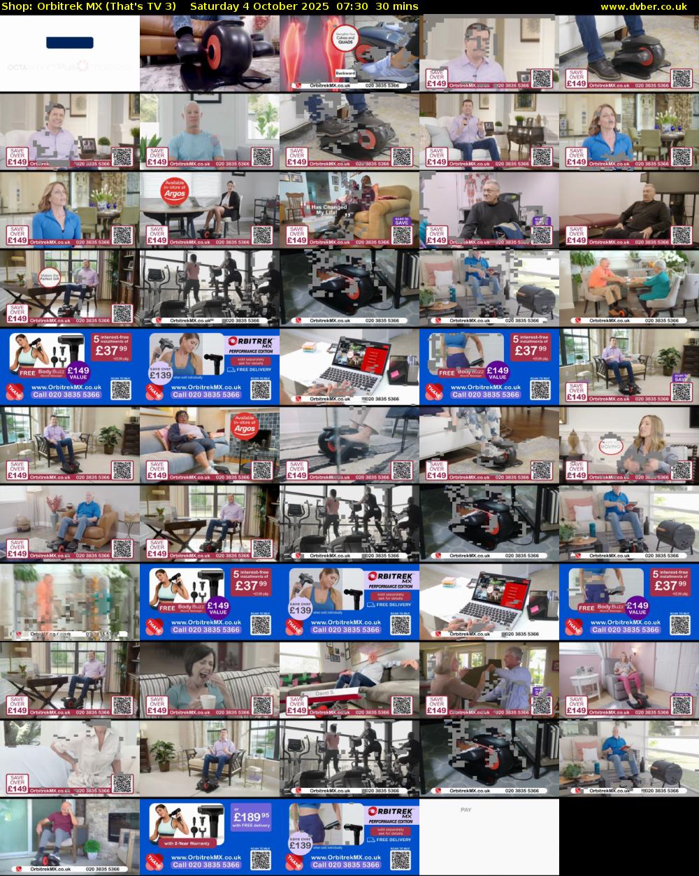 Shop: Orbitrek MX (That's TV 3) Saturday 4 October 2025 07:30 - 08:00