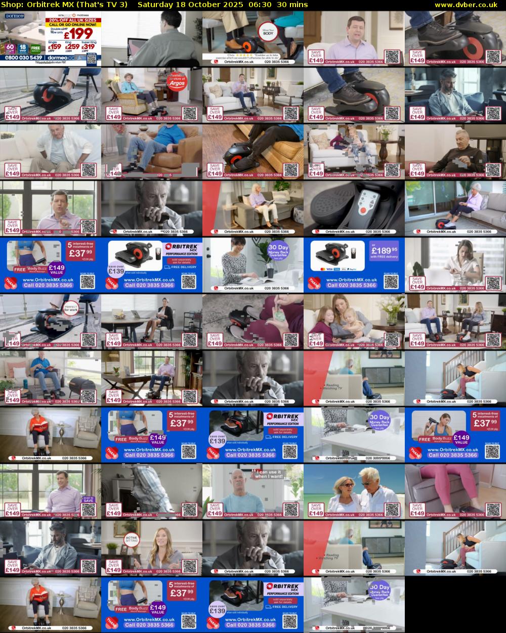 Shop: Orbitrek MX (That's TV 3) Saturday 18 October 2025 06:30 - 07:00