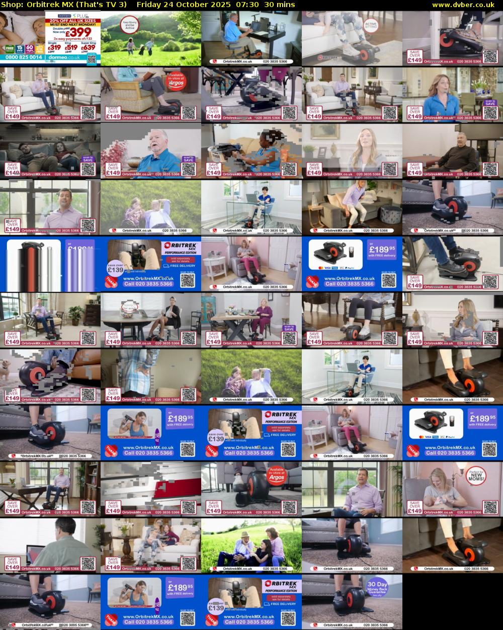 Shop: Orbitrek MX (That's TV 3) Friday 24 October 2025 07:30 - 08:00