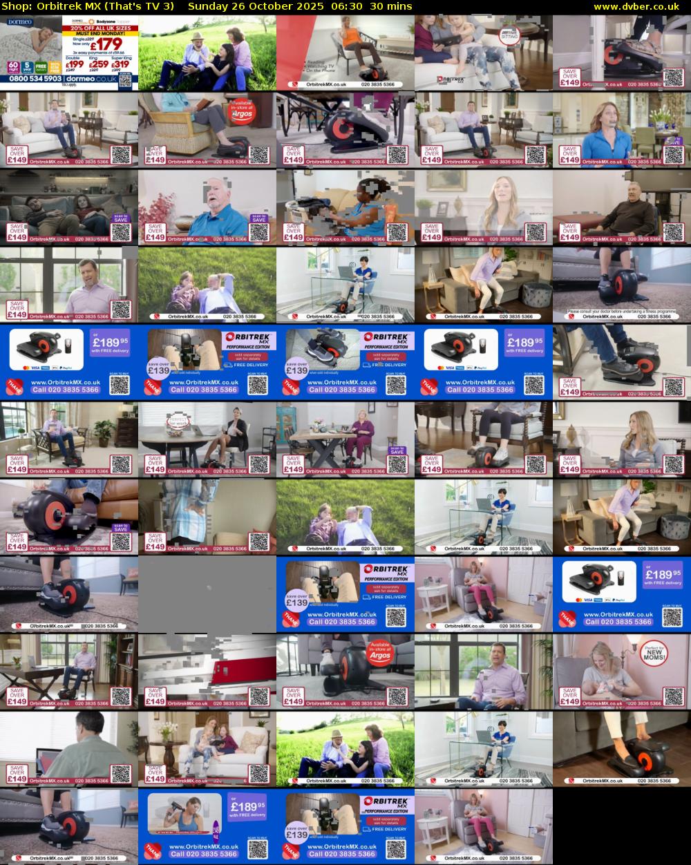 Shop: Orbitrek MX (That's TV 3) Sunday 26 October 2025 06:30 - 07:00