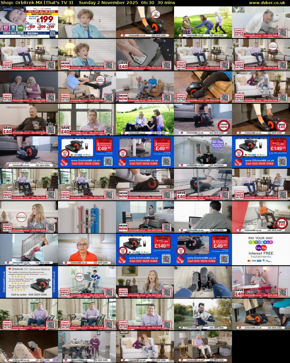 Shop: Orbitrek MX (That's TV 3) Sunday 2 November 2025 06:30 - 07:00