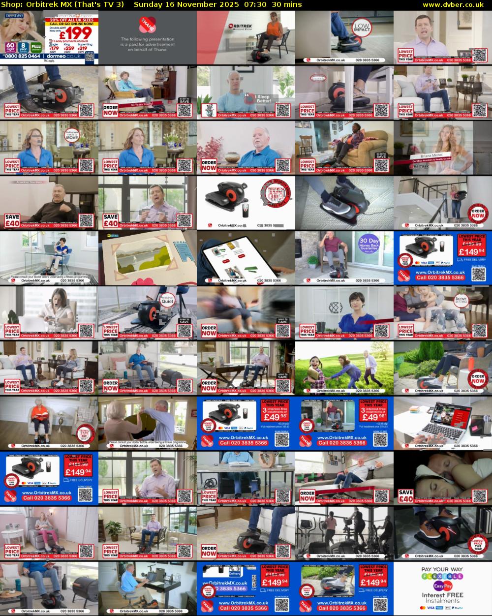 Shop: Orbitrek MX (That's TV 3) Sunday 16 November 2025 07:30 - 08:00