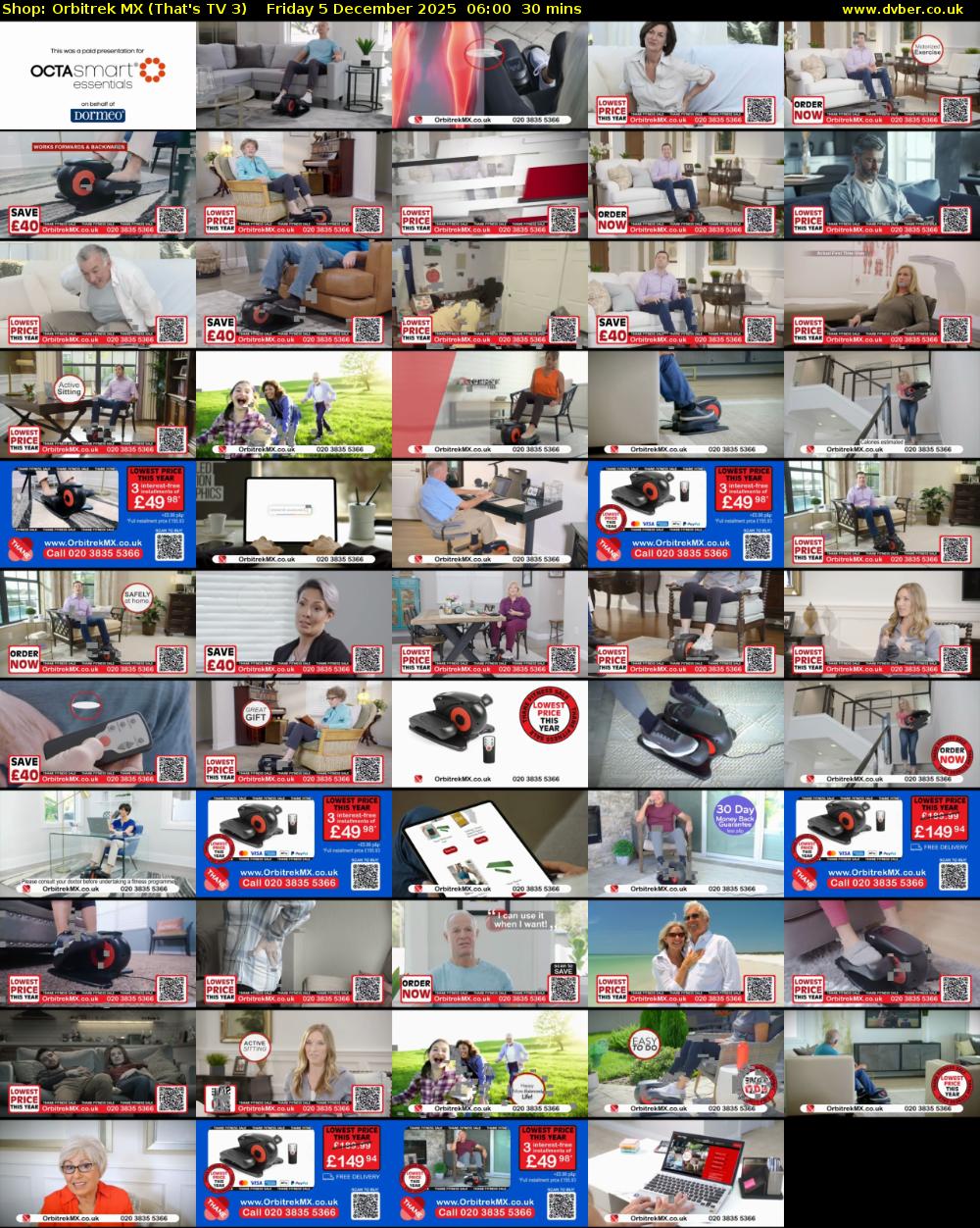 Shop: Orbitrek MX (That's TV 3) Friday 5 December 2025 06:00 - 06:30