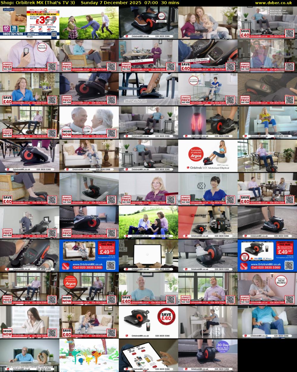 Shop: Orbitrek MX (That's TV 3) Sunday 7 December 2025 07:00 - 07:30