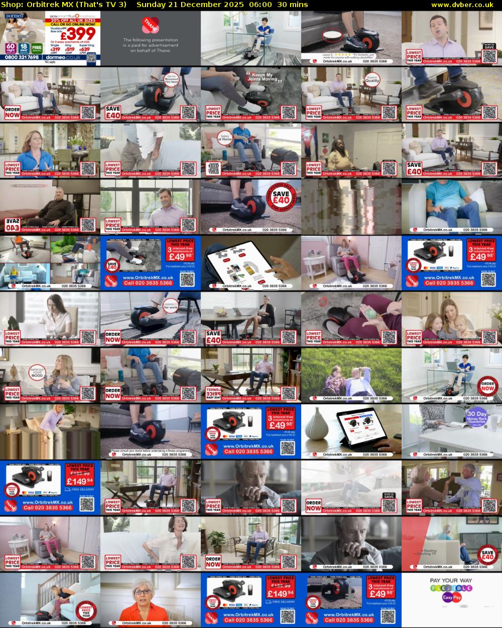 Shop: Orbitrek MX (That's TV 3) Sunday 21 December 2025 06:00 - 06:30