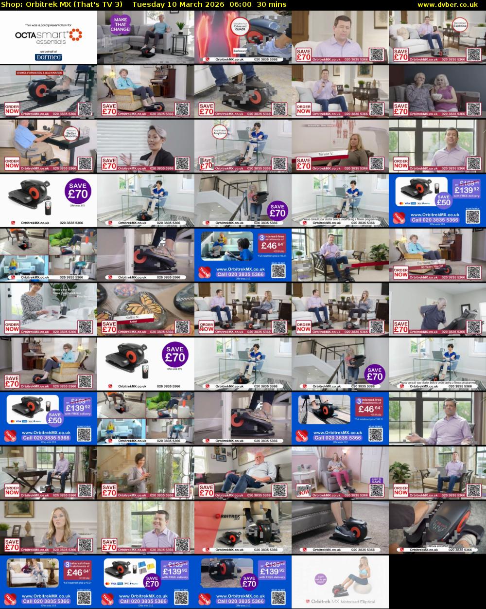 Shop: Orbitrek MX (That's TV 3) Tuesday 10 March 2026 06:00 - 06:30