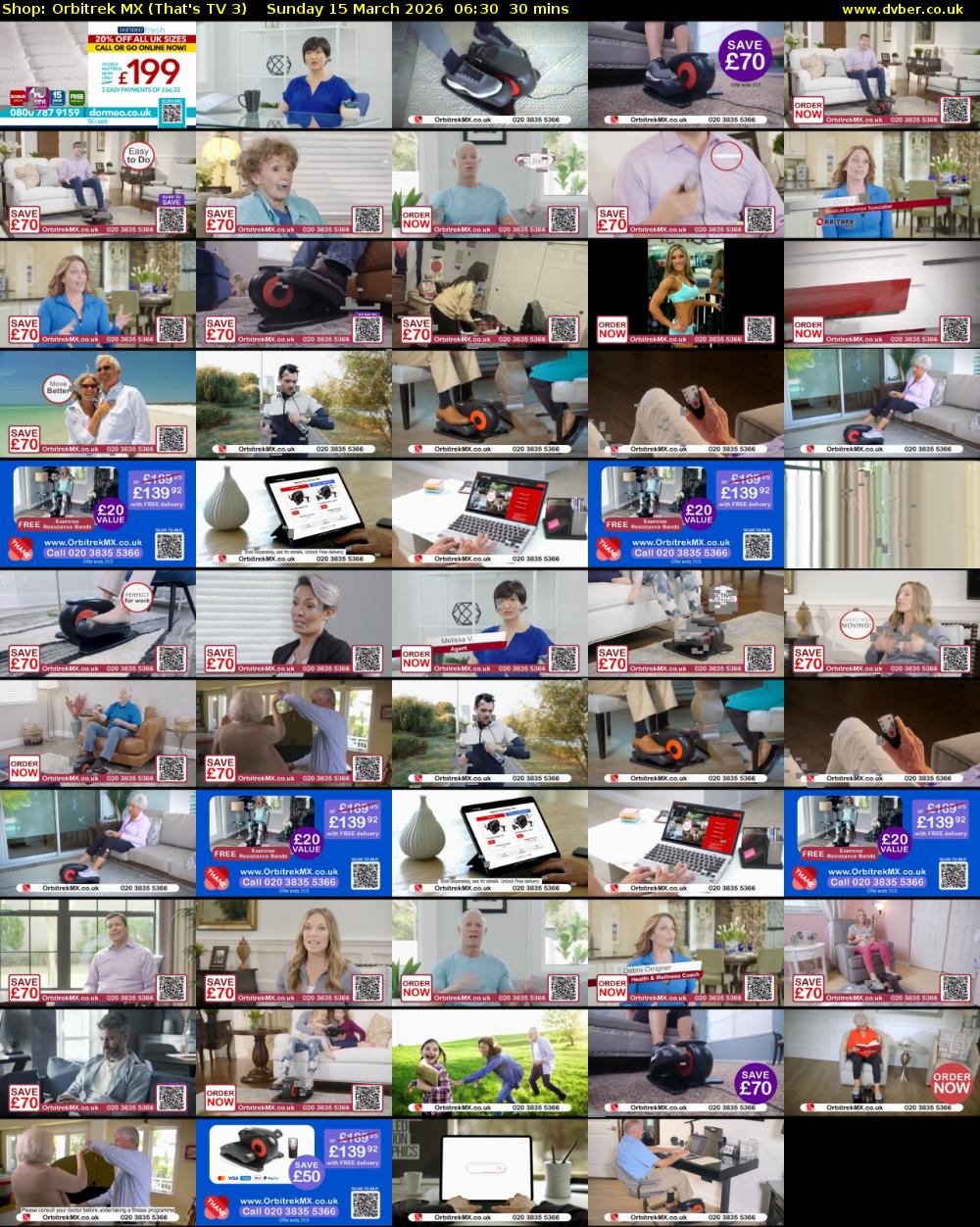 Shop: Orbitrek MX (That's TV 3) Sunday 15 March 2026 06:30 - 07:00