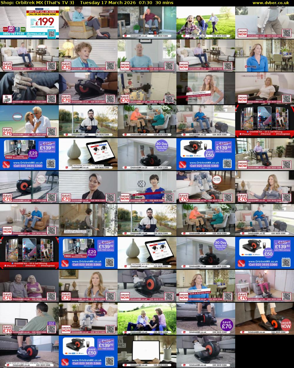 Shop: Orbitrek MX (That's TV 3) Tuesday 17 March 2026 07:30 - 08:00