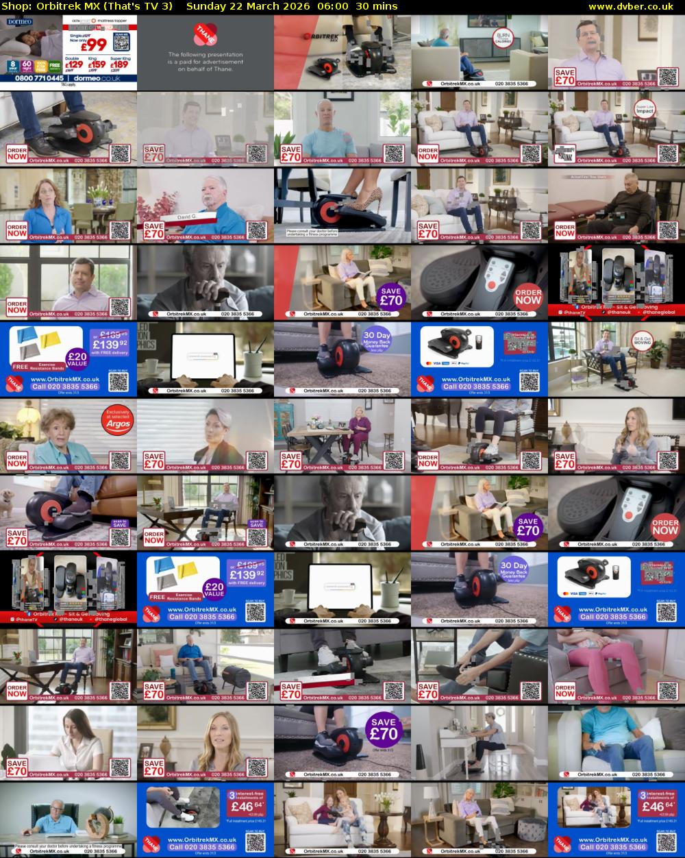 Shop: Orbitrek MX (That's TV 3) Sunday 22 March 2026 06:00 - 06:30