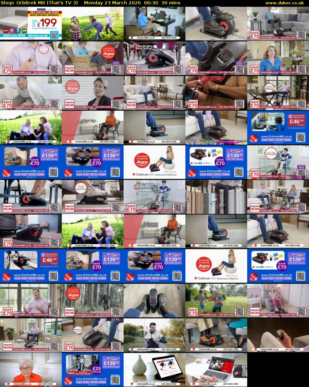 Shop: Orbitrek MX (That's TV 3) Monday 23 March 2026 06:30 - 07:00